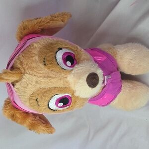 Build-a-Bear Paw Patrol Sky Nickelodean Plush pink jacket hat